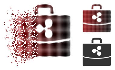 Noktalı yarım ton dalgalanma muhasebe durum simgesi kırılmış