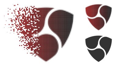 Tahribe nokta yarı ton Nem para birimi simgesi