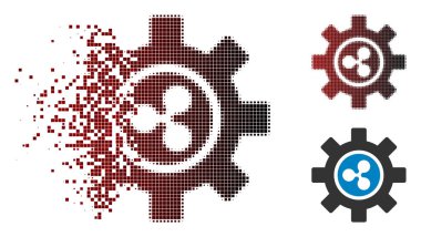 Yarı ton dalgalanma geliştirme dişli simgesini noktalı ışıltı