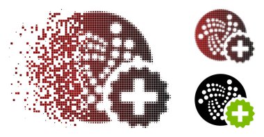 Işıltı nokta yarı ton Iota oluşturmak simgesi