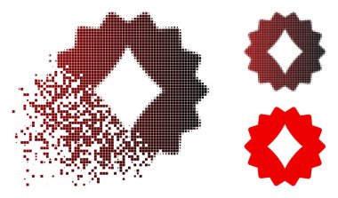 Harcanmış nokta noktalı elmas Token simge