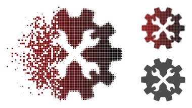 Harcanmış piksel yarı ton araçlar simgesi