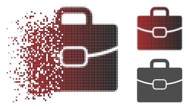 Yarı ton evrak simgesini dağılmakta noktalı