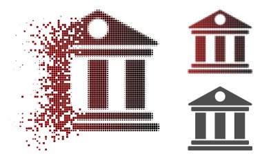 Parçalanmış Pixelated noktalı resim Müzesi simgesi