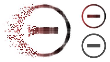 Tahribe Pixelated yarı ton kaldır simgesi