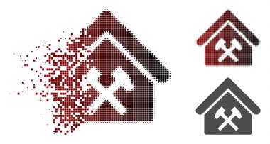 Noktalı resim atölyesi simgesi toz noktalı