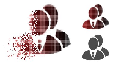 Parçalanmış nokta yarı ton yöneticileri simgesi