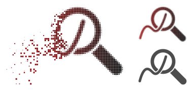 Yarı ton noktalı ışıltı keşfetmek grafikler simgesi