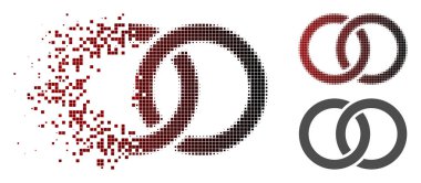 Tahribe noktalı yarım ton alyans simgesi