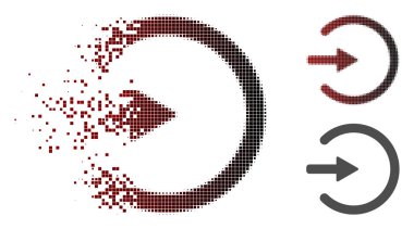 Hareketli piksel noktalı resim giriş simgesi