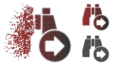 Noktalı yarım ton bulmak sonraki dürbün simgesini zarar