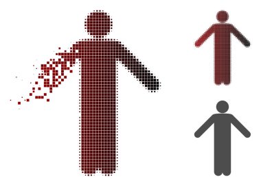 Toz nokta yarı ton cehalet poz simgesi