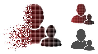 Çözünmüş noktalı noktalı alt üst simge