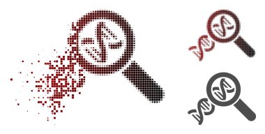 Kaybolan noktalı yarım ton genetik simgesi