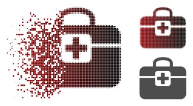 Rendelenmiş nokta yarı ton te simgesi