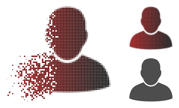 Kırık piksel yarı ton Kullanıcı simgesi