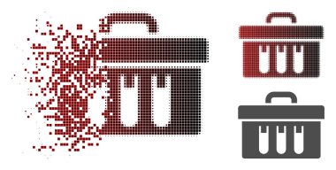 Rendelenmiş piksel noktalı resim analiz durum simgesi