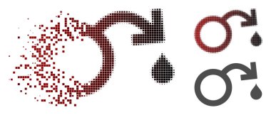 Kaybolan noktalı yarım ton zührevi hastalık iktidarsızlık simgesi