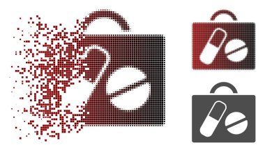 Tahribe nokta yarı ton uyuşturucu durum simgesi