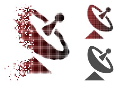 Noktalı resim anten simgesi toz noktalı