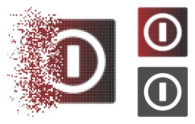 Parçalanmış noktalı noktalı resim anahtarı simgesini