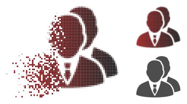 Kırık Pixelated yarı ton yöneticileri simgesi