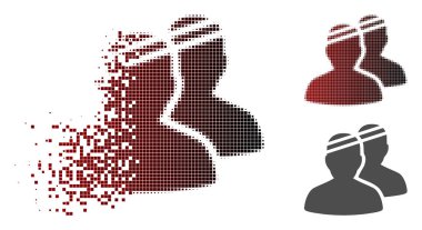 Hasarlı noktalı noktalı hastalar simgesi