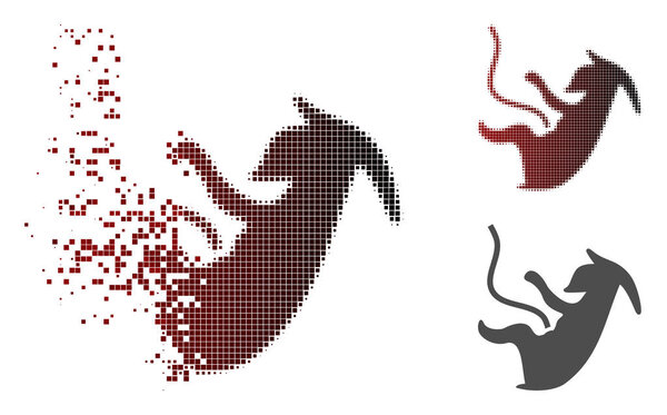 Поврежденная икона инопланетного эмбриона Dotted Halftone
