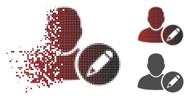 Hareketli noktalı noktalı resim düzenleme kullanıcı simgesi