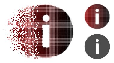 Kırık nokta yarı ton bilgi simgesi