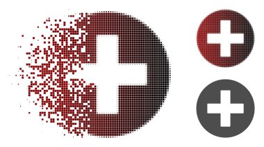 Harcanmış Pixelated noktalı resim oluşturmak simgesi