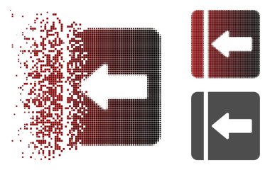 Kırık noktalı noktalı resim menü sol simgesini gizle