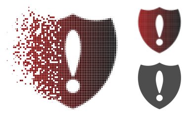 Parçalanmış nokta yarı ton Önleyicili sorun simgesi