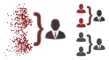 Nokta yarı ton Kullanıcı sendika simge dağılmakta