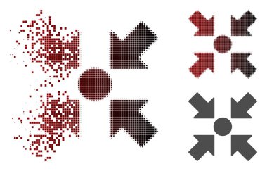 Toz piksel yarı ton nokta simgesini Toplantı