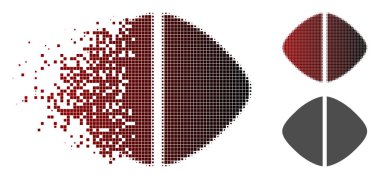 Kırık Pixelated yarı ton tıbbi Tablet simgesi