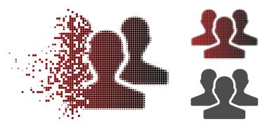 Parçalanmış nokta yarı ton Kullanıcı simgesi