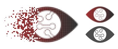 Piksel noktalı resim akıllı göz Lens simgesini kırık