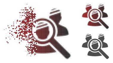 Kırık nokta yarı ton keşfetmek hastalar simgesi