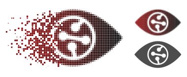 Tahribe nokta noktalı resim akıllı Kontakt Lens simgesi