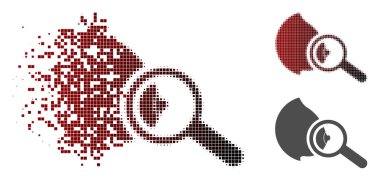 Tahribe noktalı yarım ton keşfetmek meme simgesi