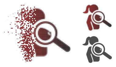 Ayrılmış nokta noktalı resim bul çıplak kadın simgesi