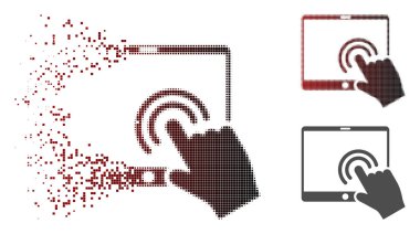 Ayrıştırılmış piksel yarı ton Tablet simgesine çift tıklayın