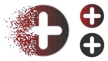 Dağınık piksel noktalı resim oluşturmak simgesi