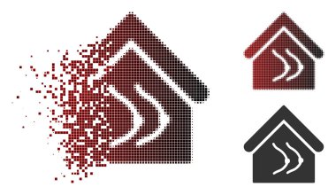 Tahribe nokta yarı ton Erotics ev simgesini