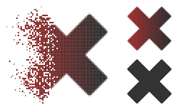 Разбитая икона X-Cross
