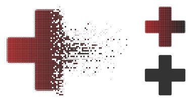 Dağınık nokta yarı ton artı simgesi