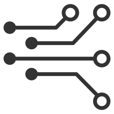 Elektrik devresi vektör simgesi