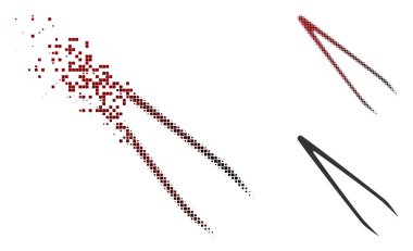 Eriterek nokta yarı ton cımbız simgesi