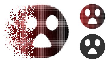 Çözünmüş piksel yarı ton merak ediyorum Smiley simgesi